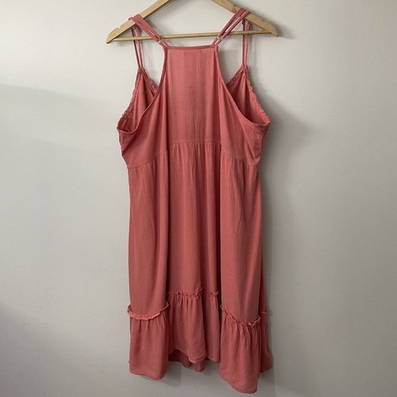 🌸BNWT!🌸 Maurices Boho Midi Dress XL Pink Crochet - Picture 11 of 13